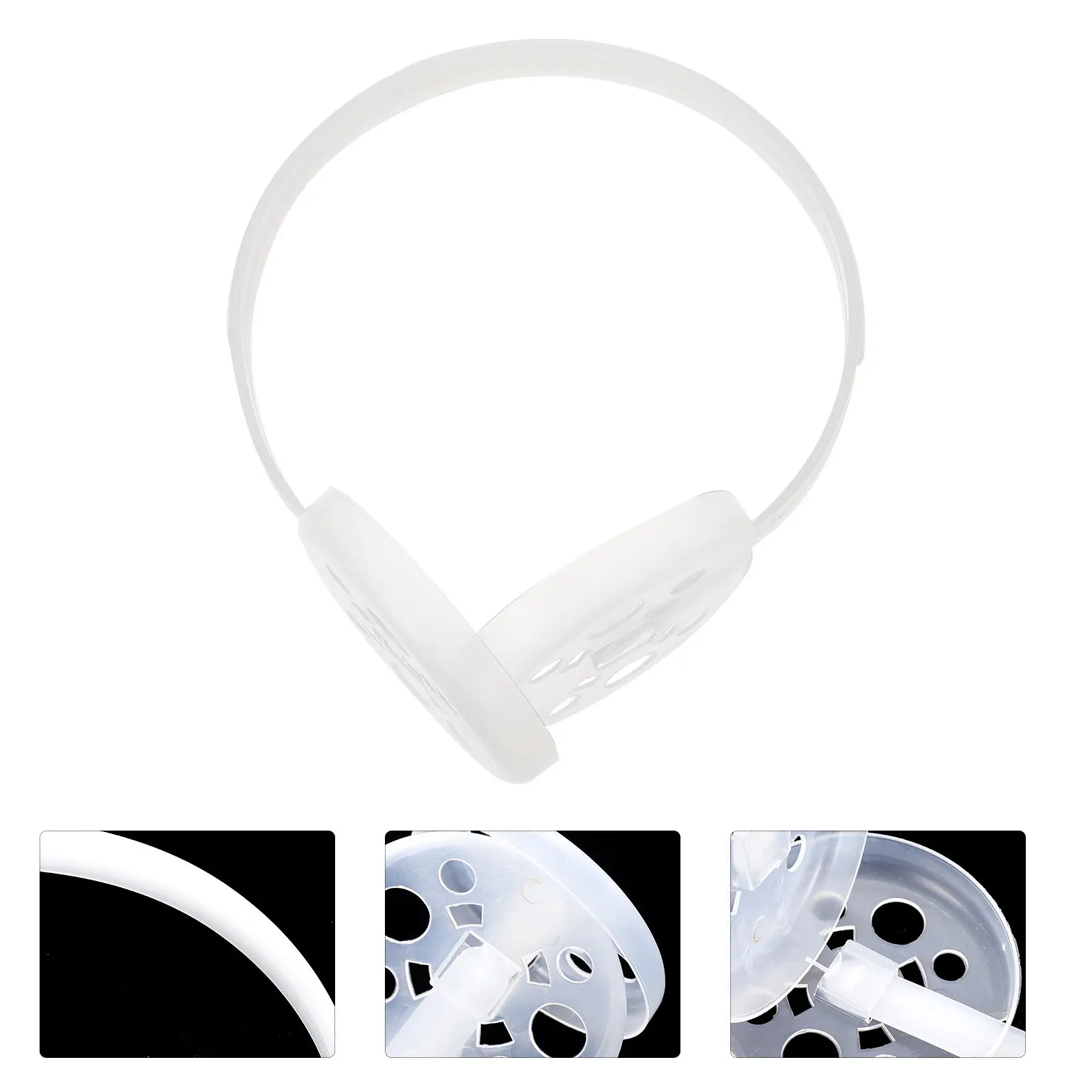 

4Pcs Earmuff Making Frame Premium Plastic DIY Rack for Warm Ear Protectors Perfect for Studying Shopping Outdoor Sports Camping