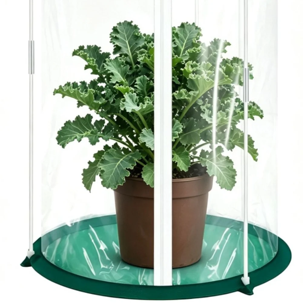 Foldable Greenhouse Cover Plant Insulation Shed Winter-Proof Potted Plant Cover Portable Garden Conservatory Cover