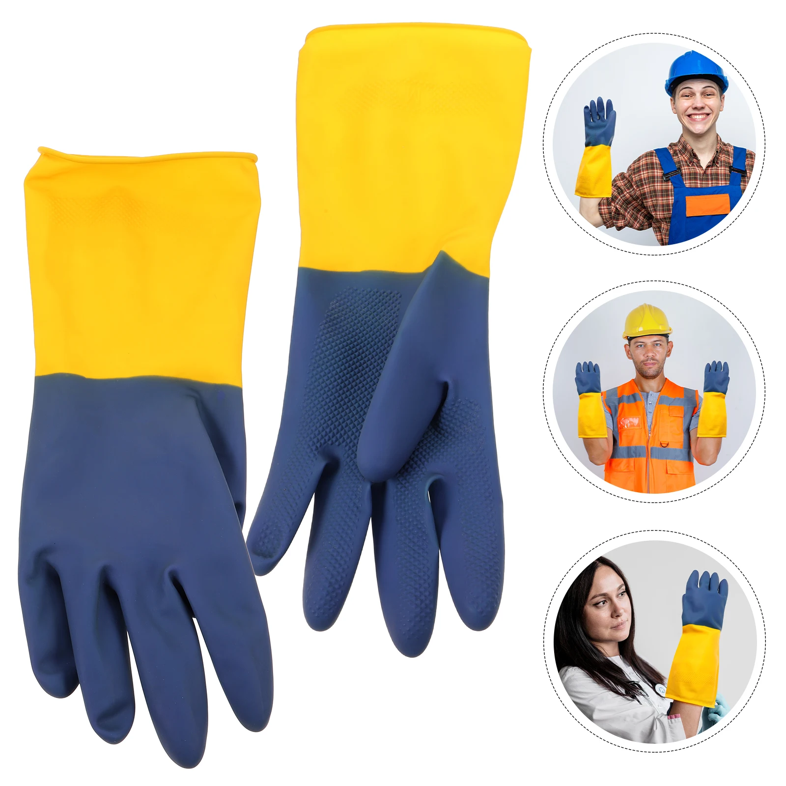 Water Proof Waterproof Acid and Alkali Resistant Gloves Work Emulsion Gardening