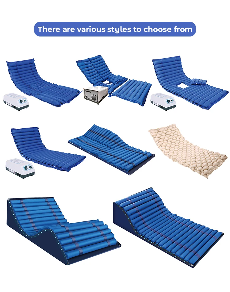 مرتبة طبية مضادة لقرحة الفراش للعناية بالمرضى المسنين في السرير مع مرتبة هوائية قابلة للدوران بالشلل