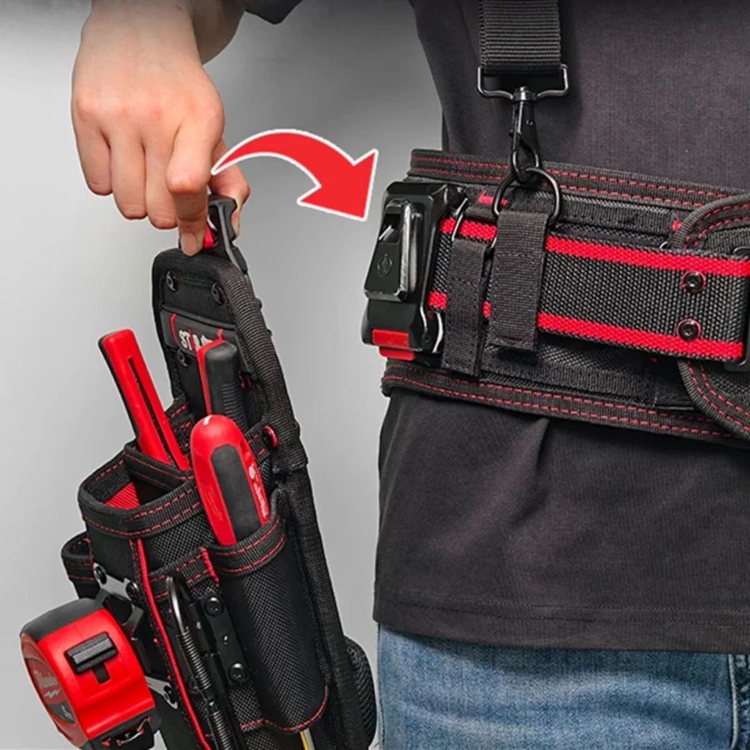 STARJIFF HC2521 Elektriker-Spezialtasche zum Schnellaufhängen, 1680D Oxford-Gewebe, Großvolumige Extra-Dicke Reparatur-Aufbewahrungstasche – Detail 3