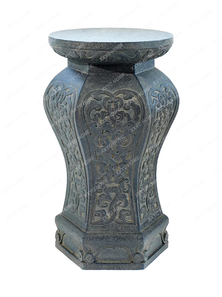 

Used as a Seat Base Decoration Indoor Balcony Vintage Ornament Doorway Outdoor Courtyard Garden Landscape Flower Pot