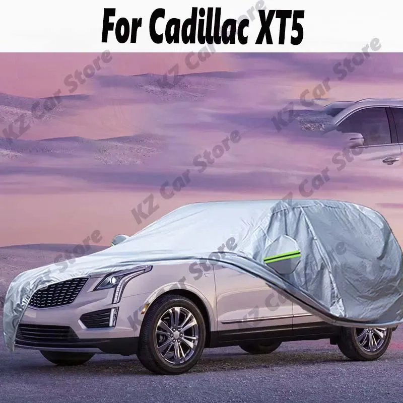 Outdoor Car Cover Waterproof Sun Shade Anti-UV Rain Snow Ice Prevent SUV Cover Dustproof For Cadillac XT5 suv