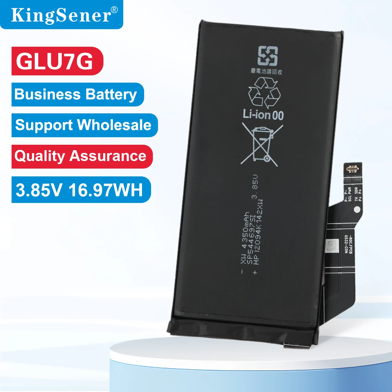 

3.85V 4410mAh/16.97WH GLU7G Rechargeable Li-ion Polymer Battery For Google Pixel 6A (5G) Mobile Phone
