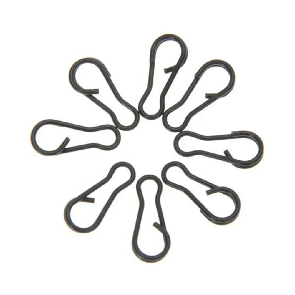 

100 Pcs Anglers Clip Carp Fishing Clips Swivels Hook Snaps Bass Rigs Secure Strong Carp Fishing Accessories