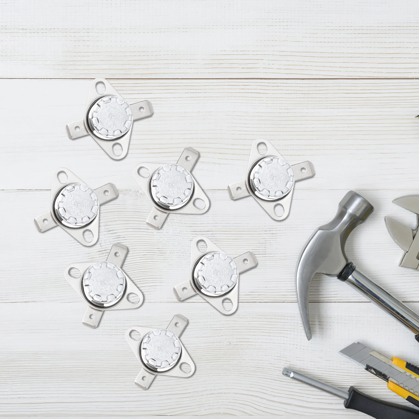 

10Pcs Normally Open Thermal Control Thermostat for Appliances Temperature Sensor Chip Auto Reset Stable Action No Arc