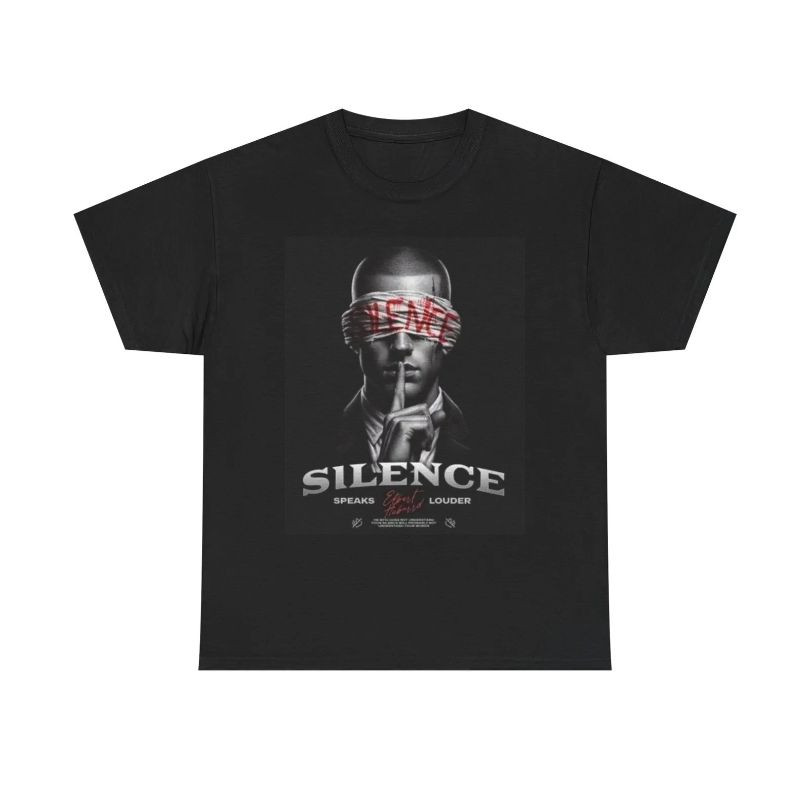

Silence Speaks Louder T Shirt Streetwear Apparel Unisex Heavy Cotton Tee