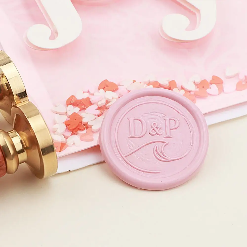 2.5/3/4Cm Personalized Brass Wax Seal Stamp Custom Text/logo for Wedding Envelope Sealing Diy Card