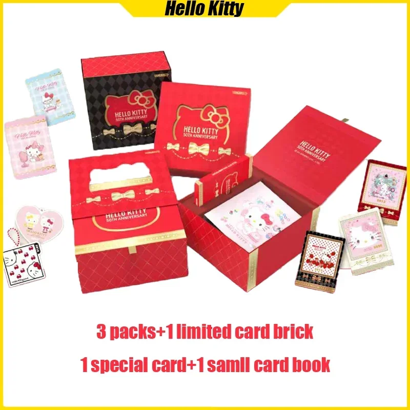 carte-sanrio-di-vancardel's-hello-kitty-50th-anniversary-limited-collection-cards-scatola-di-plastica-gioco-da-tavolo-giocattoli-regali-di-compleanno-per-bambini
