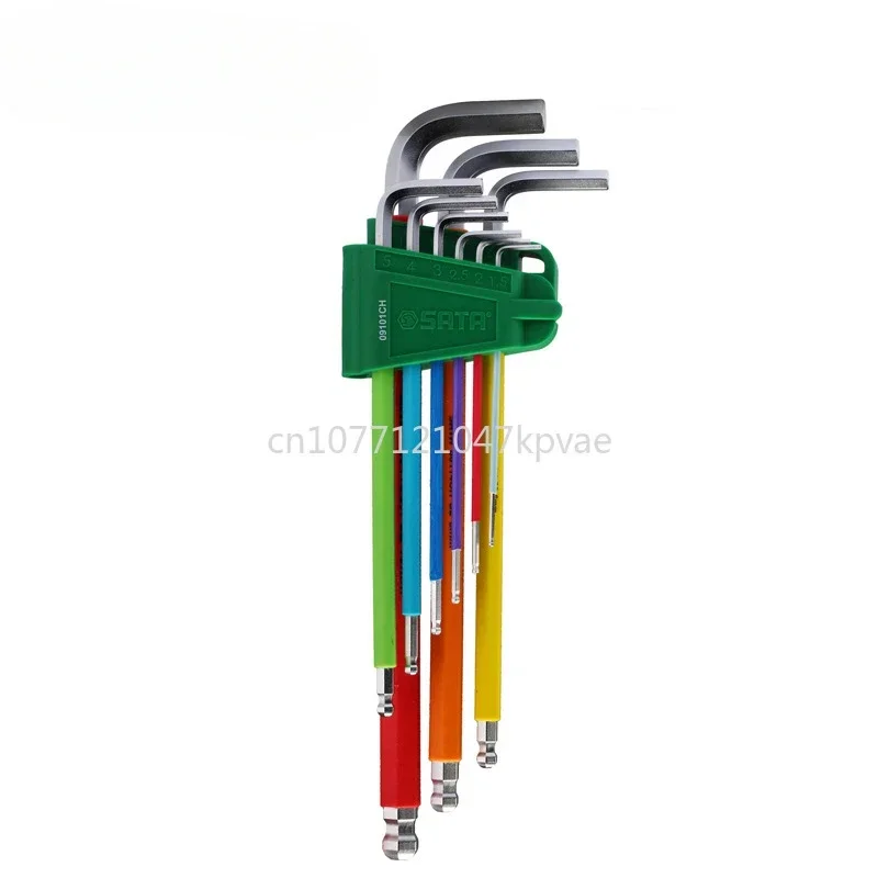 

Star Set Rainbow 9-piece Extra Long Ball Head Hexagon Wrench 09101CH/09103CH/09702CH