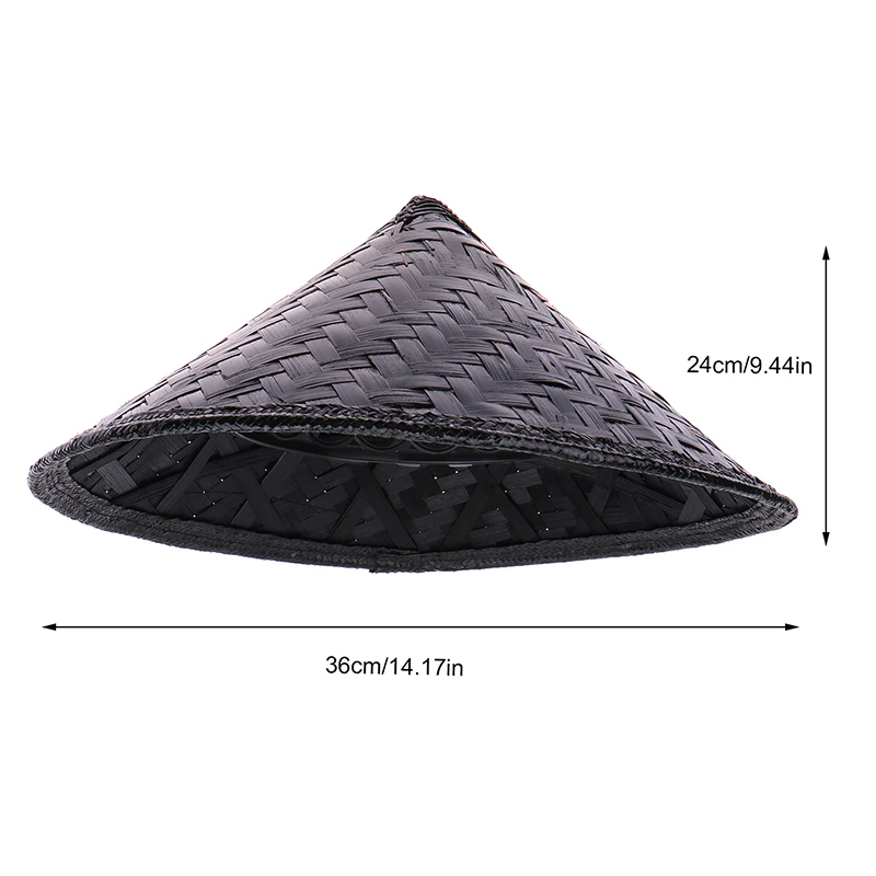 Delicato cappello conico decorativo; Rendi un impatto alle feste con questo berretto da samurai contadino di riso cinese.