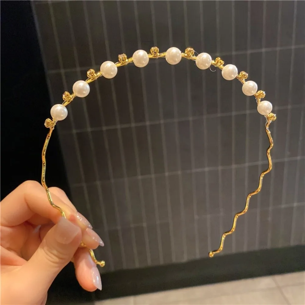 

Headwear Pearl Hair Band Sweet Simple Headband Elegant Hair Hoop Women