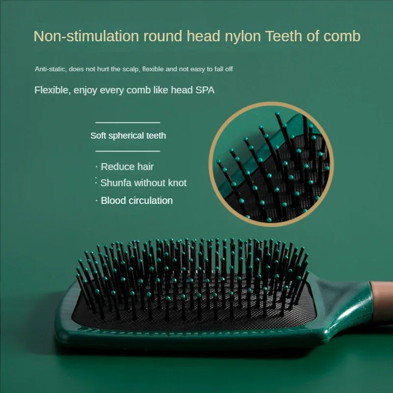 Detangle Hairbrush Air Cushion Combs, Mulheres Scalp Massage Comb, Escova de cabelo, Home Salon, DIY Cabeleireiro Ferramenta, Barbeiro Acessórios