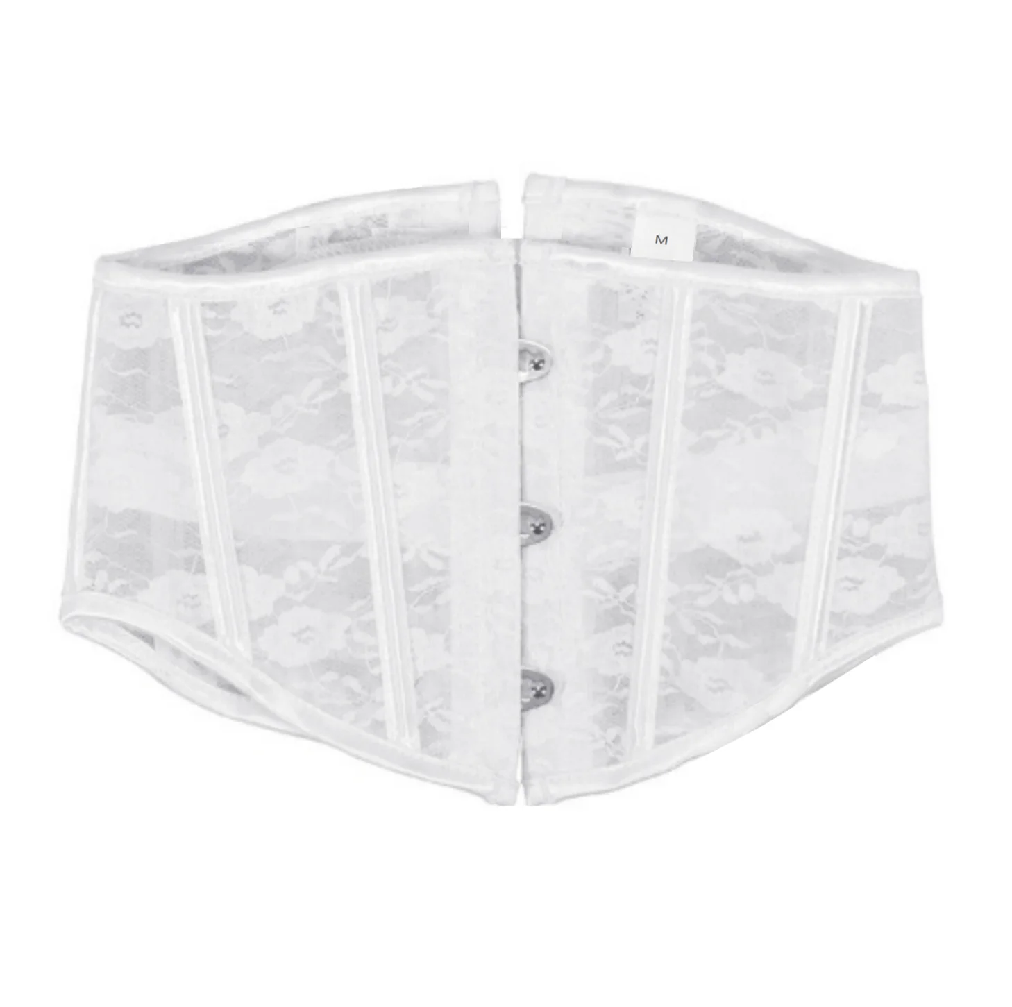 

Винтажный кружевной дышащий элегантный корсет для коррекции талии, эластичный готический корсет под грудь, регулируемый утягивающий пояс для талии