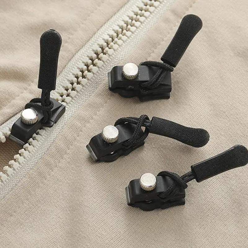 10PCS Zipper Head Instant Zipper Fix Replacement Zip Slider Zipper Fix Replacements for Jacket Backpack Luggage Sleeping Bag