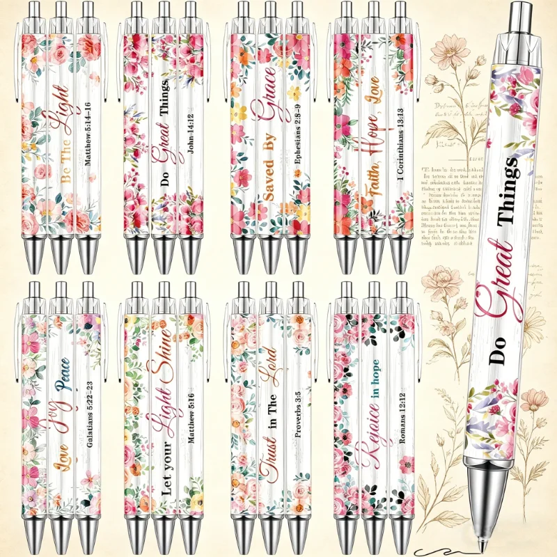 caneta-esferografica-com-versiculos-biblicos-8-pecas-caneta-crista-floral-tinta-preta-citacoes-inspiradoras-retratil-presente-para-escrita