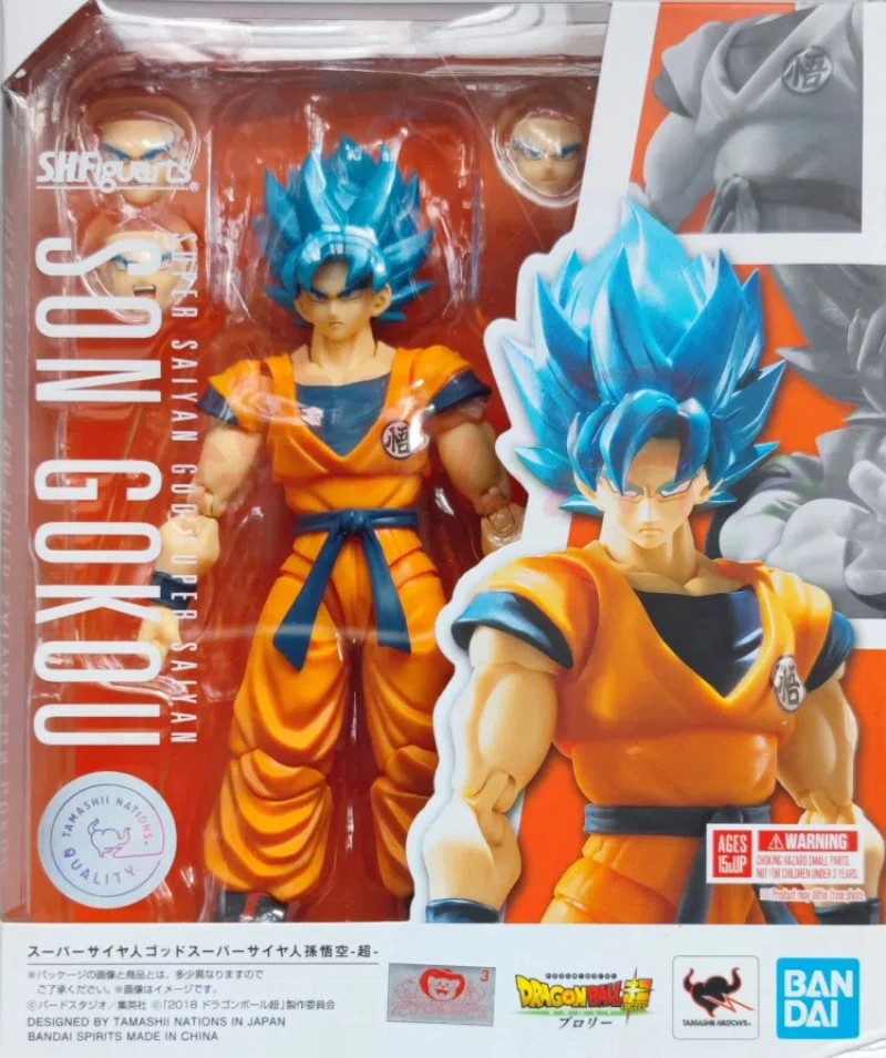 

Подлинная аниме Dragon Ball Son Goku Blue Hair Стоящая поза Фигурка ПВХ Модель статуя Игрушки Кукла Декор стола Подарки в коробке