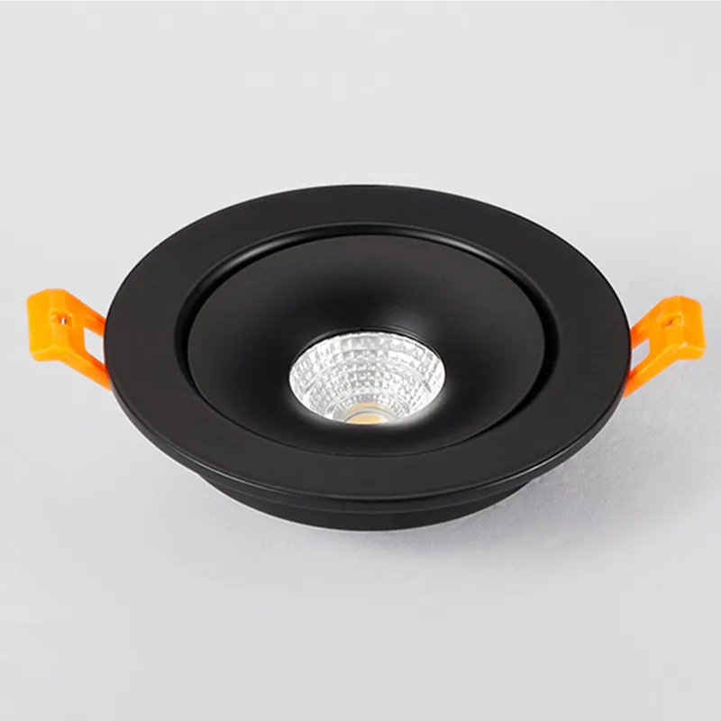 LED Down light Decken einbau leuchte 7w 12w 18w 24w dimmbar weiß schwarz Scheinwerfer 360 ° einstellbare Innen beleuchtung