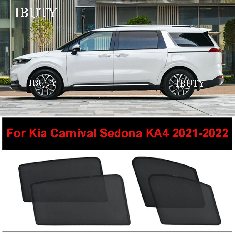 

For Kia Carnival Sedona KA4 2021 2022 Accessories Car Sunshade Visor Mesh Curtains Side Window Sun Shade UV Heat Sunshield