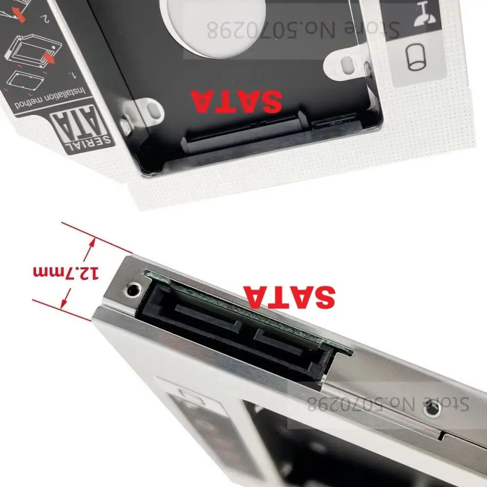 Universal 2nd 2.5 HDD Hard Drive Optical bay Caddy Bracket for Lenovo Y430 Y450 Y460 Y470 Y480 Y530 Y580 B460 Z570 Z575 Z580 Z58
