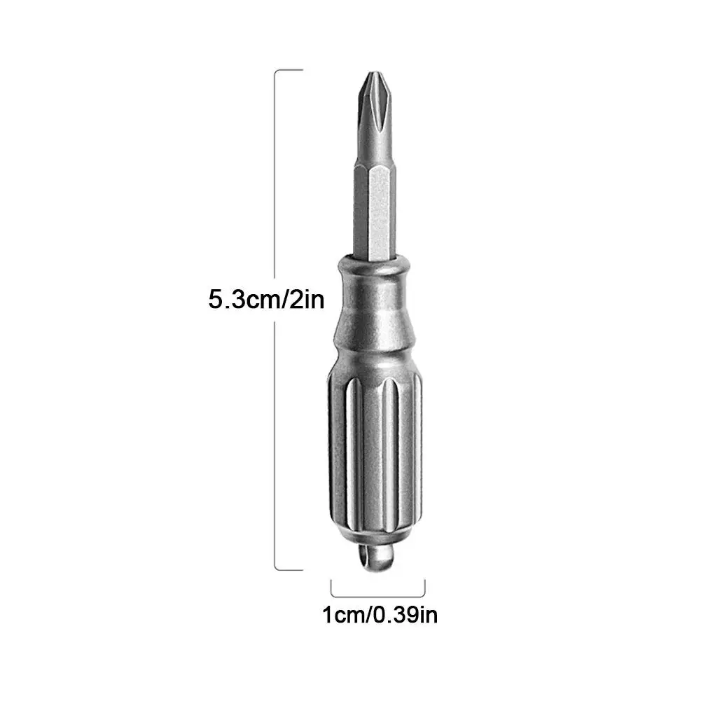 Titanium Alloy Screwdriver High Hardness S2 Steel Bit EDC Riding Equipment Tungsten Head Broken Window Gadget Tool