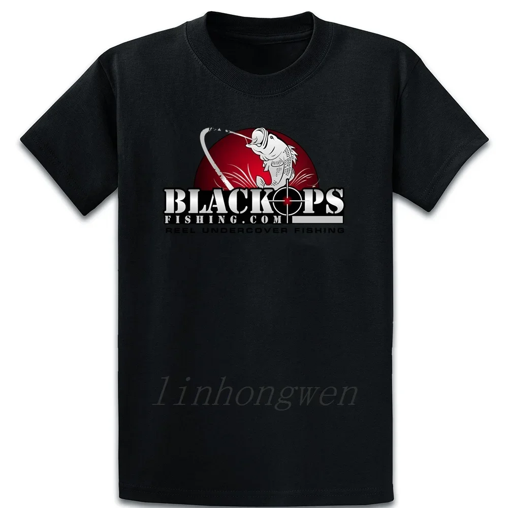 

Blackops Fishing Custom Logo Hoodie Couple Short Sleeved T-shirt For Men Women Breathable Casual Pure Cotton Loose Tops