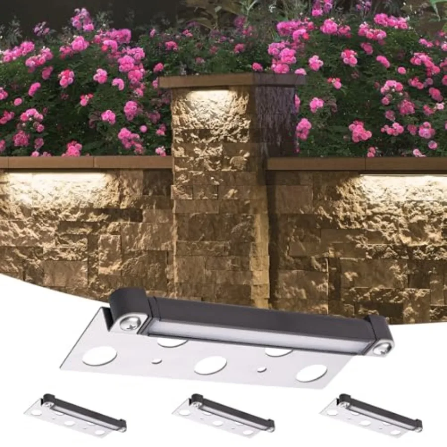 

Светодиодный светильник для ступеней и дорожек 2W Retaing Wall Deck Step Light, 200K, 12В, низковольтный, AC/DC, для садовых дорожек, уличный, IP65, водонепроницаемый
