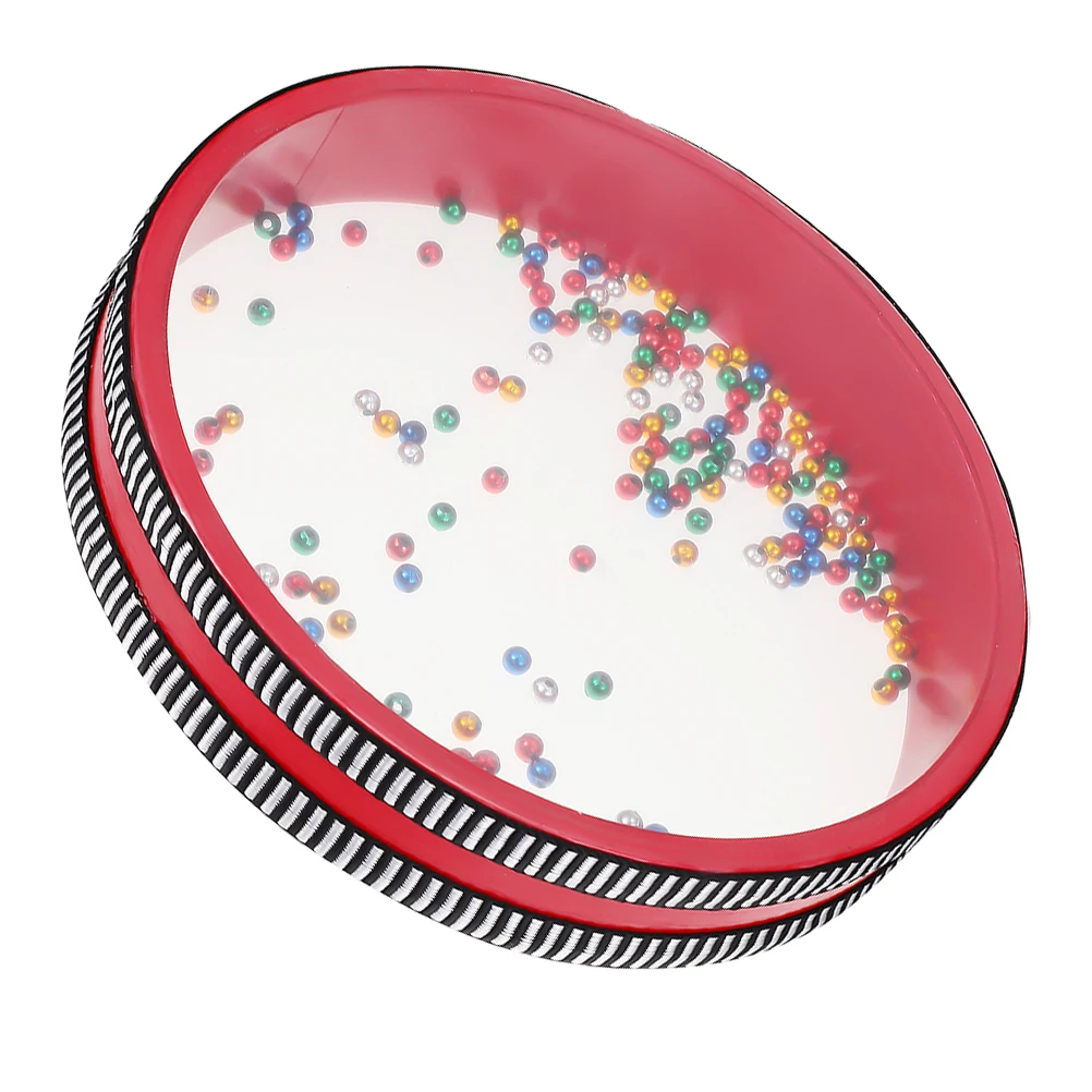 

Cute Double Sided Ocean Drum Sound Bath Instrument For Kids Adults Wooden Iron Beads Calming Therapy Tool Home Nursery