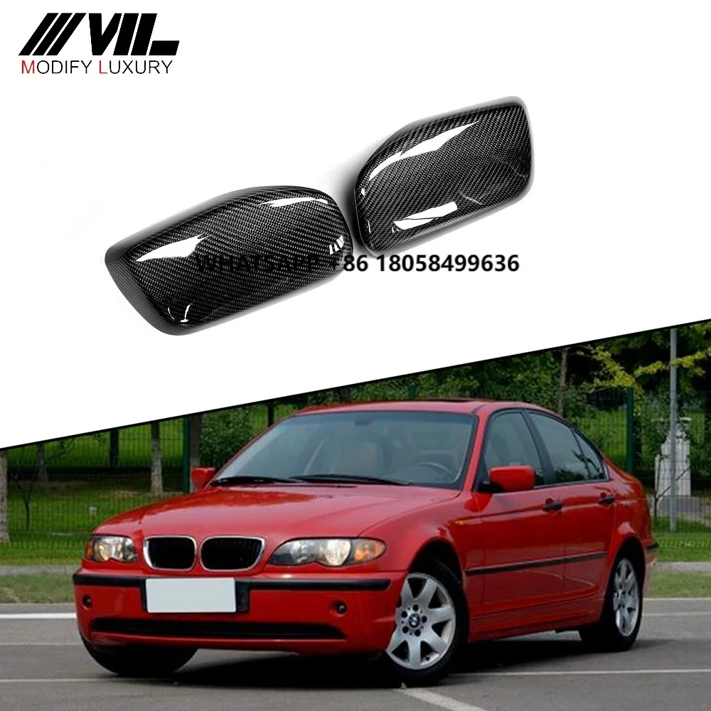 

Replace Carbon Fiber Rear View Mirror Covers for 3Series E46 E36 E34 Sedan 98-05