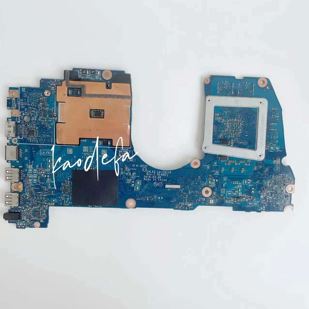 For Inspiron G3 3579 3779 Laptop Motherboard CPU:I5-8300H I7-8750H GPU:N17P-G1-A1 GTX1050 / GTX1050Ti 4GB CAL53 LA-F611P Test OK