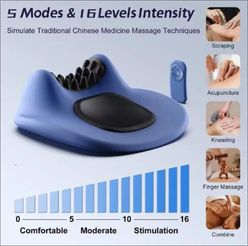 Multifunctional Cervical Spine Massager Home Smart Wireless Neck Massage Pillow Cervical Spine Massager Neck Protector