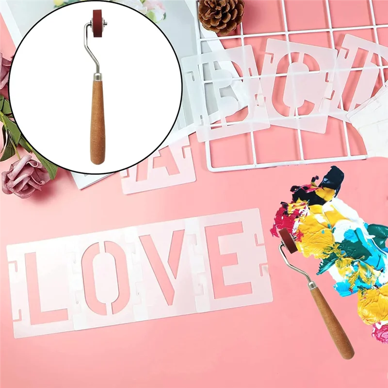 SEWS-3 قطع من بكرات برايرز الختم اليدوية، بكرة حبر براير مطاطية للختم والطباعة وصناعة الطباعة #5