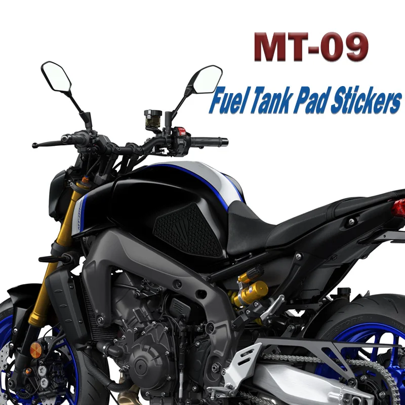 

Для Yamaha MT-09 SP 2021-2023 MT09, боковой топливный бак, прокладки для бака, защитные наклейки, наклейка, газовый коленный захват, Тяговая накладка Tankpad