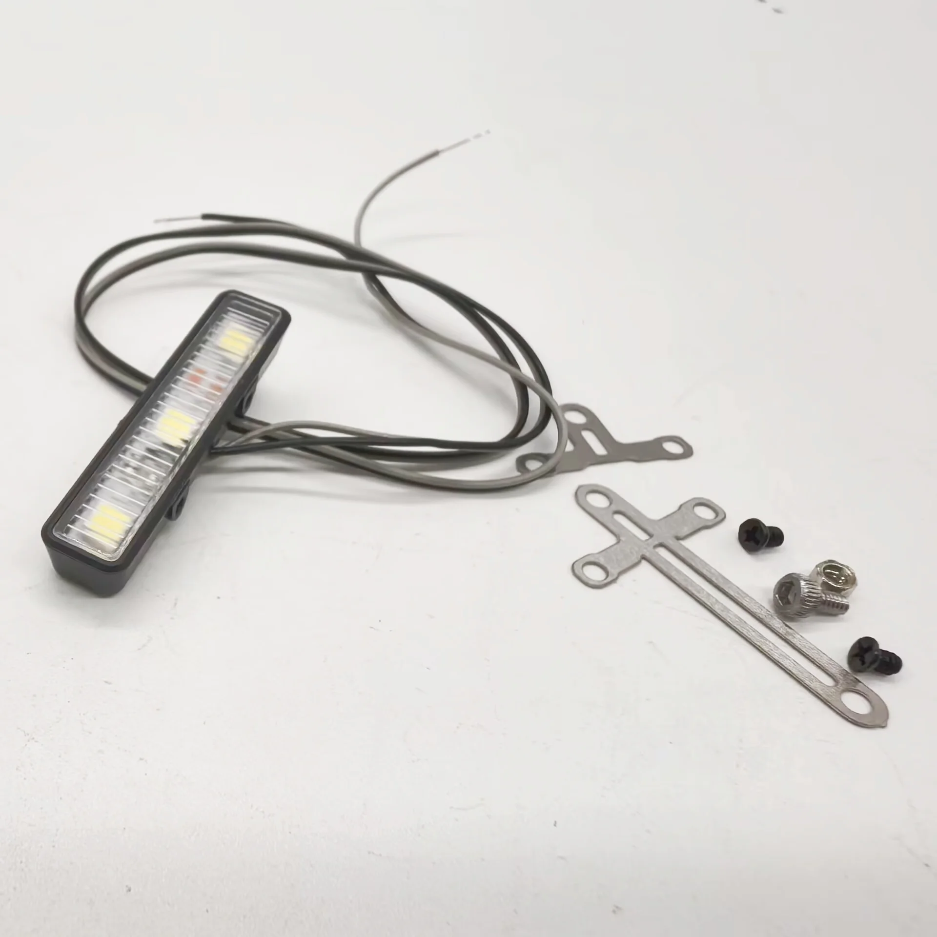 Luces LED Rectangulares de Techo 3V RC 1/14 para Excavadora Hidráulica Tamiya, Camión Volquete, Camión VOLVO, Piezas DIY