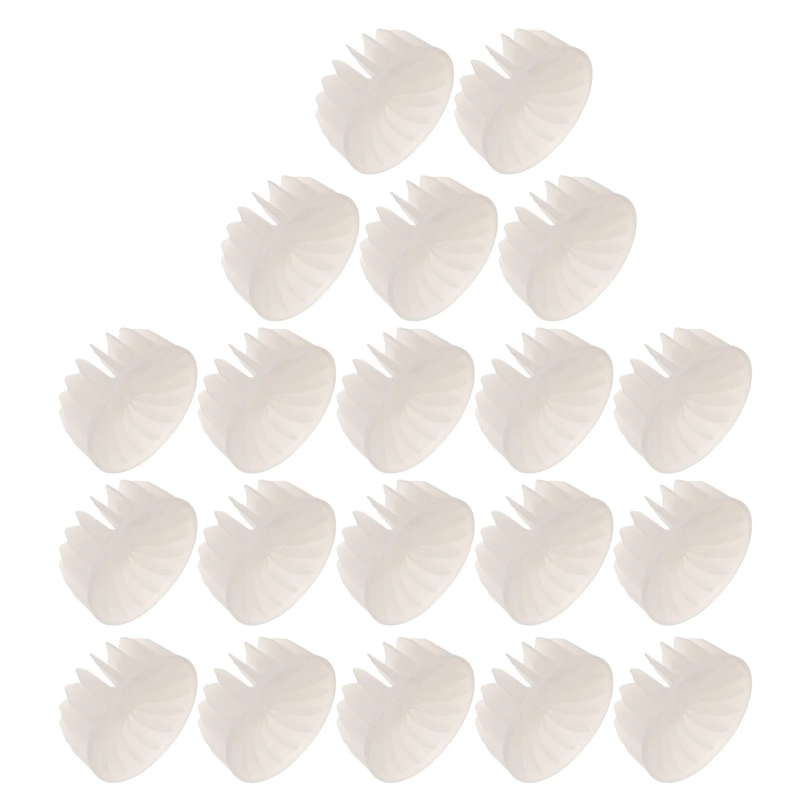 

20Pcs Large Airflow Hair Dryer Fan Blades Mini Plastic Replacement Leaves for DIY Salon Blowdryer Repair Maintenance Accessories