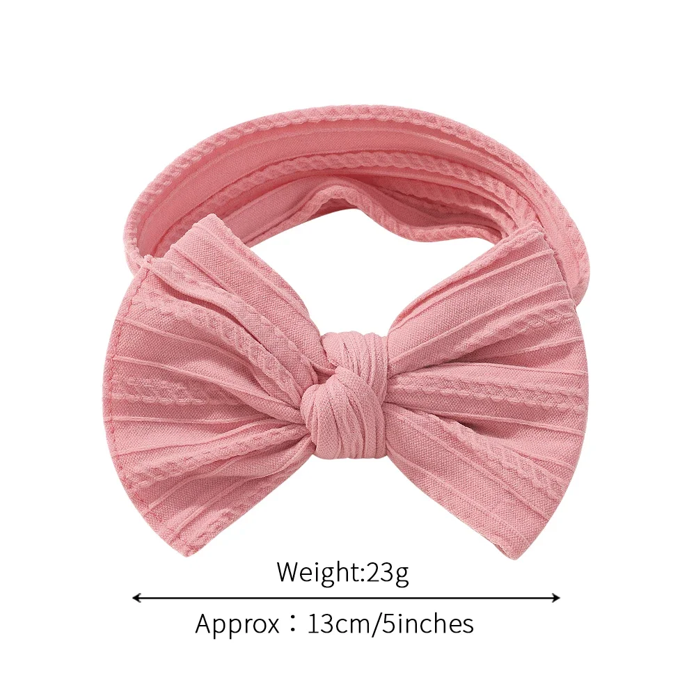 1pcs Newborn Baby Headband for Girls Elastic Knit Children Turban Baby Bows Soft Nylon Kids Headwear Hair Accessories Wholesale