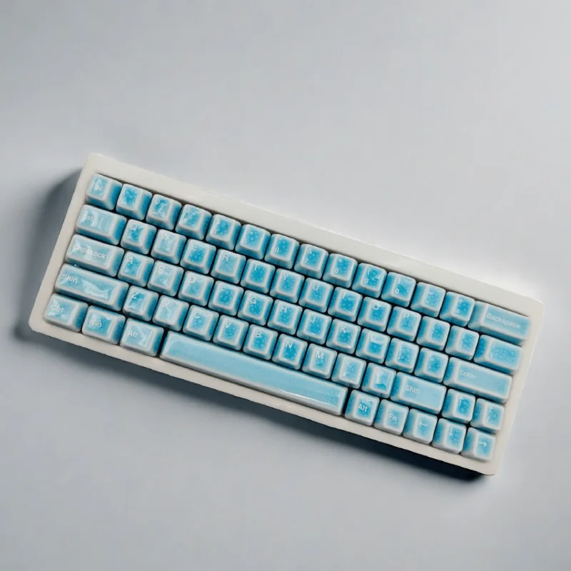 Bear MS63 mechanical keyboard mahjong tone three-mode RGB lamp customized gift