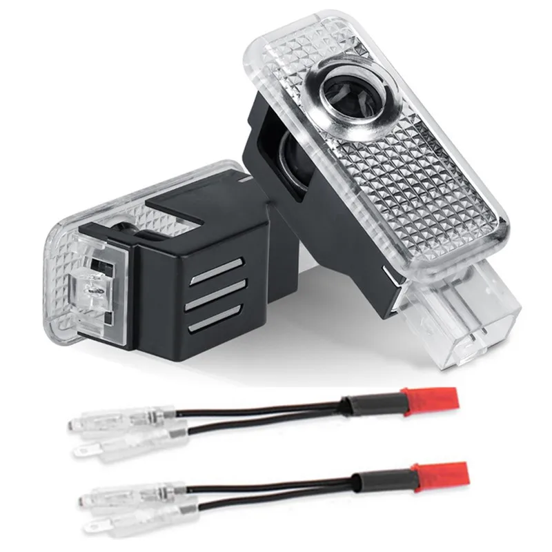 LED Projector Car Door Lights For AUDI A3 8V 8Y A5 8T F5 Q3 8U F3 Q5 8R FY TT A6 C7 C8 A1 8X A4 B8 B9 S3 S4 S5 S6 Sline Quattro