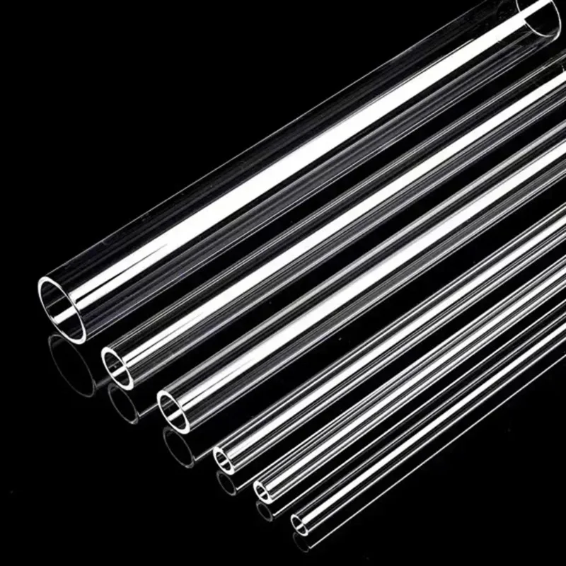 10pcs Single-Bore Glass Capillary Tube Set 2mm-25mm Outer Diameter High Temperature Resistant Quartz Glass Tubes for Lab Use
