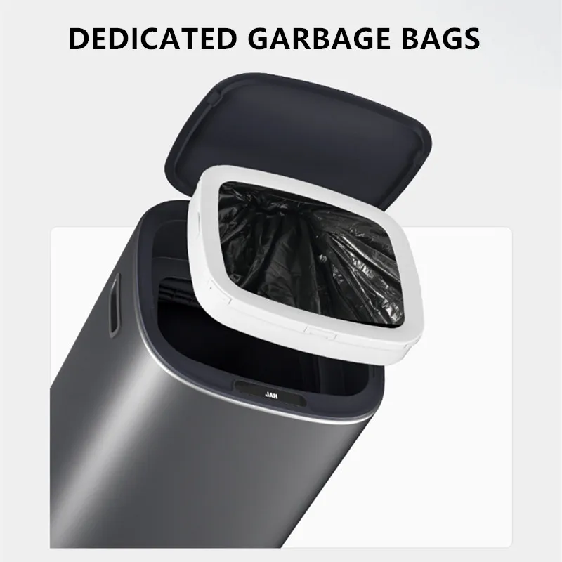 13L Smart Trash Can Large Capacity Rubbish Bathroom Garbage Electric Dustbin Home Kitchen type Automatic Packing Trash Can