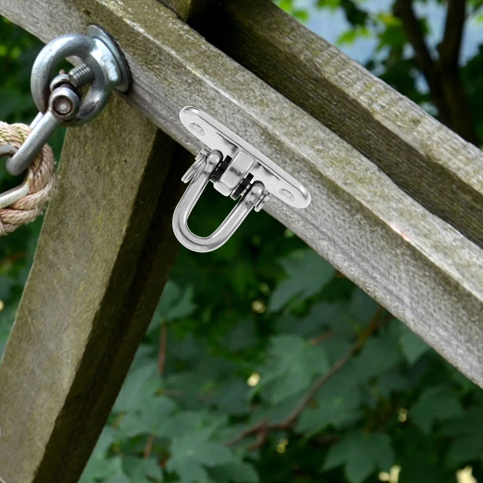 

Stainless Steel Ceiling Hooks Heavy Duty Hammock Hanging Kit Swing Mounting Hardware Compact Size Easy to Use for Indoors