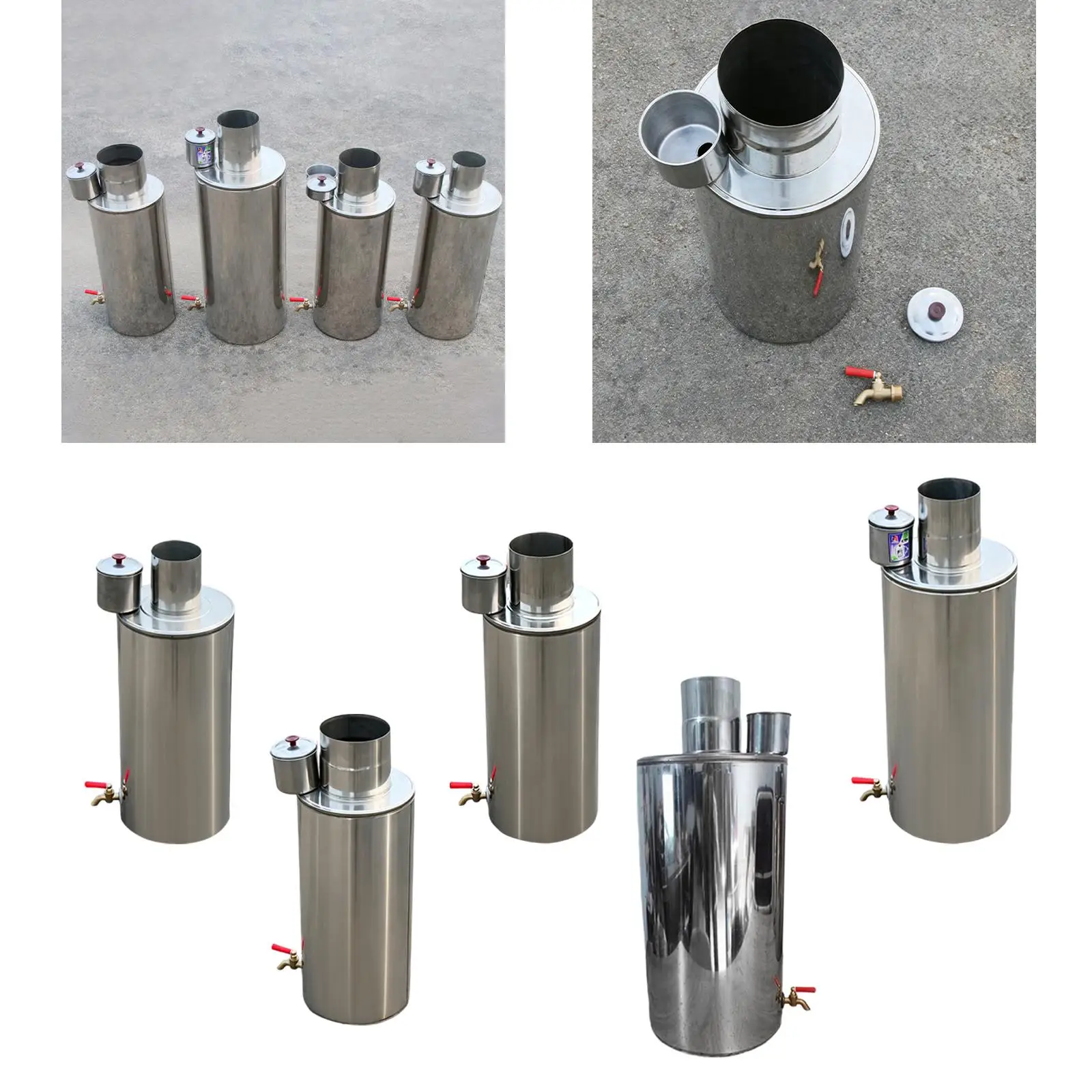 

Многотопливный водонагреватель для походной плиты из нержавеющей стали, легко устанавливаемый аксессуар для газовой походной плиты