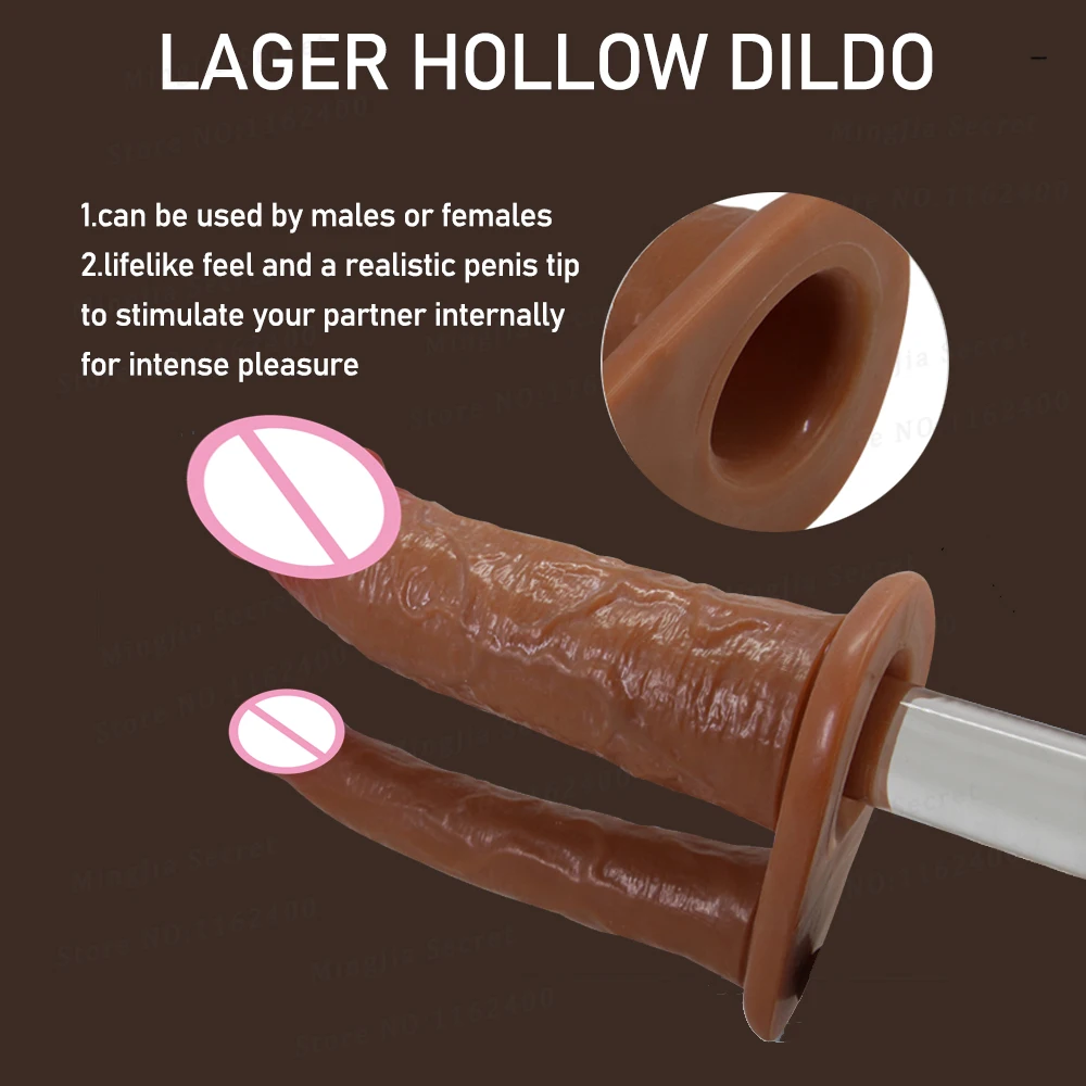 Hollow Strapon Anal Dildo Harness Penis Sleeve Vagina Stimulate Anus Dilator Buttplug Adult Sexy Sex Toys For Women Men Gay 18+ - view 5