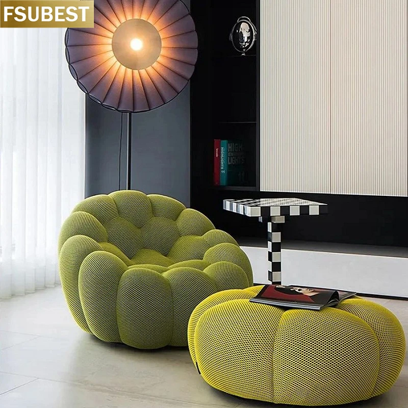 Lazy Curved Bubble Three-Seat Sofas  Sofa Couch Canape Divano Divani Kanepe Bankstel Sofy Mobili Furniture Living Room