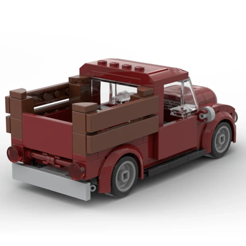 Mini Classic Pickup Modular Building Blocks, Technical Moc Bricks, modelo de carro urbano, presente brinquedos para crianças, conjuntos de montagem DIY, 10290