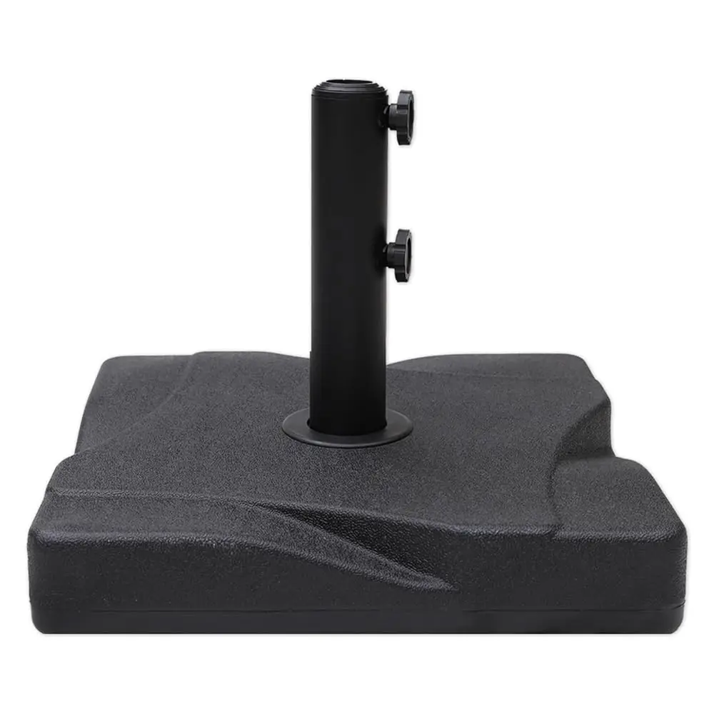 

44 Lb Heavy Duty Square Patio Base Stand For Outdoor Market Table Umbrella, Black