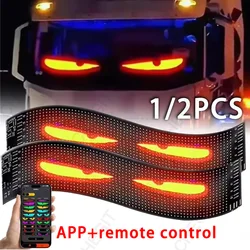 Demon Eyes Car LED APP LED Matrix Pixel Panel 1/2pcs Night Light DIY Programmable Flexible LED Display for Car Truck Accessorie