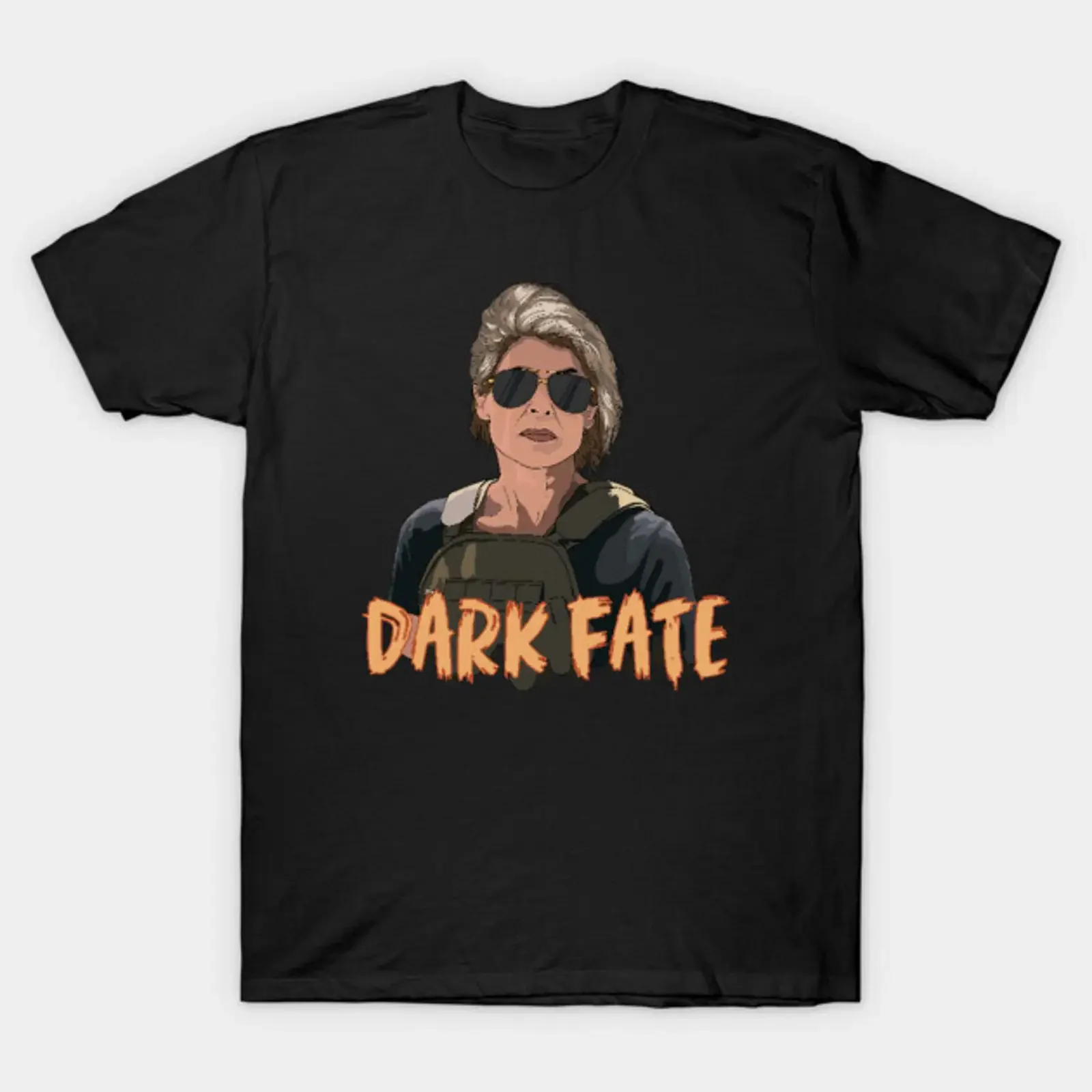 Sarah Connor Dark Fate T Shirt vintage Washed Comfortable Unisex Stretched Slightly streetwear Soft Casual designer clothes