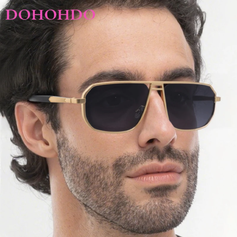 

Retro Metal Square Hollow Out Women Sunglasses Fashion Designer Men's Classic Eyewear Driving Travel Fishing Shades Male UV400