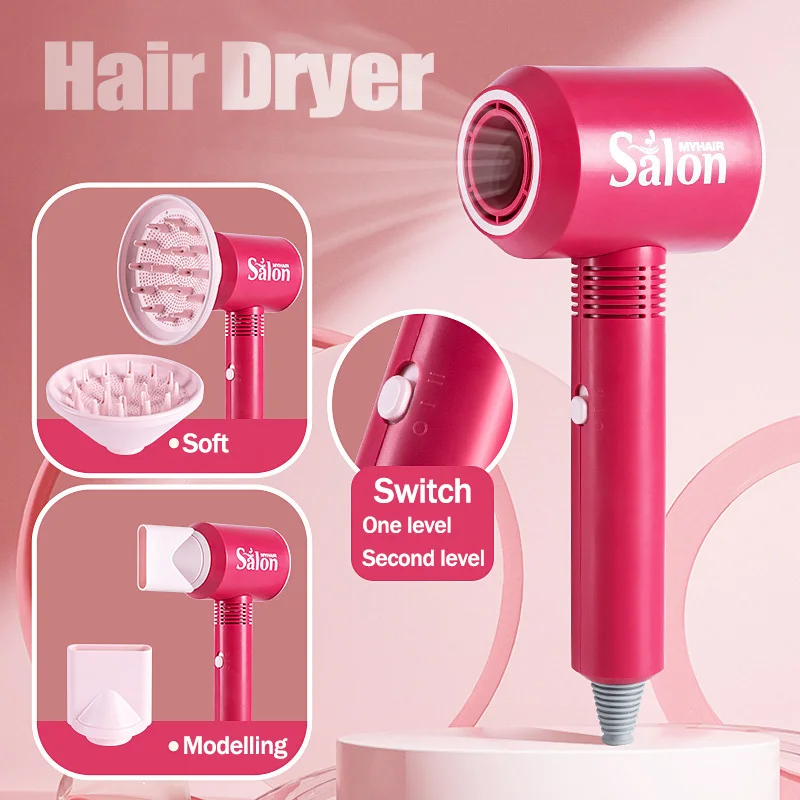 Girl Beauty Salon Set Pretend Play Doll Hair Stylist Hairdryer Curling Iron Hair stick Simulation Makeup Hairdressing Toy Gift